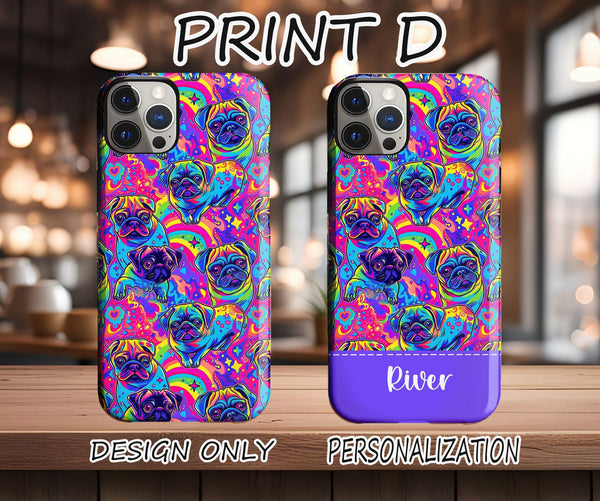 a phone case with a colorful design on it