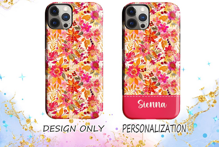 a phone case with a flower design on it