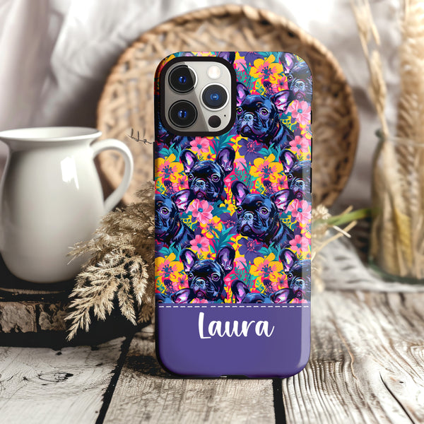 a phone case with a colorful floral design