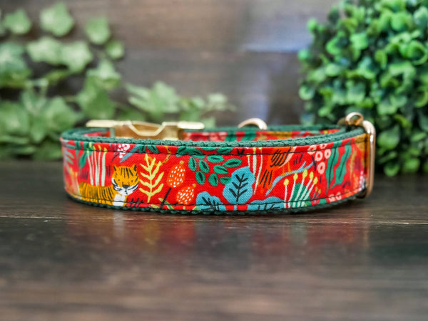 Rifle Paper Co Dog collar - Tiger and flower
