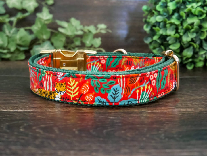 Rifle Paper Co Dog collar - Tiger and flower