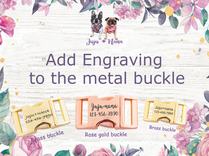 Dog collar with flower - Princess Peach