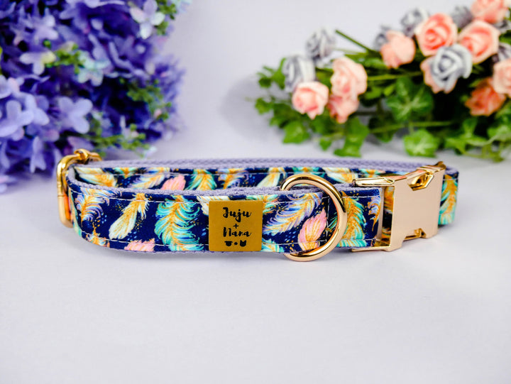 Dog collar - Boho feather