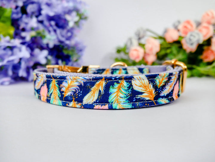 Dog collar - Boho feather