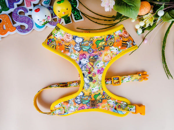 Easter dog harness - colorful eggs