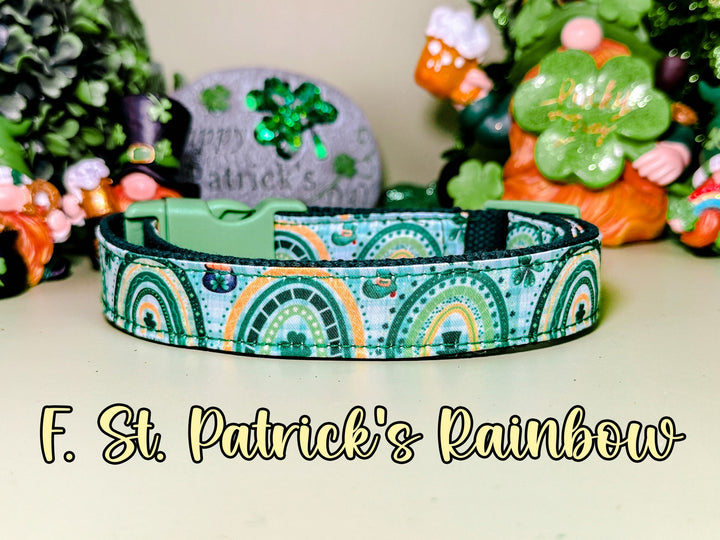 St. Patrick's Day dog collar