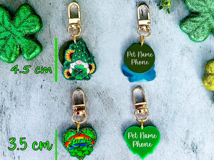 St Patrick's day dog tag for collar