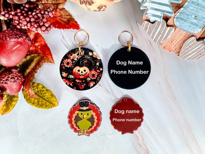 Thanksgiving dog tag - turkey