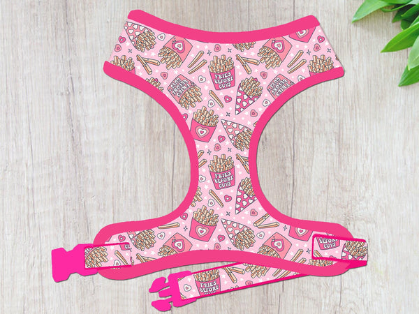 Valentine dog harness - Fries Before Guys