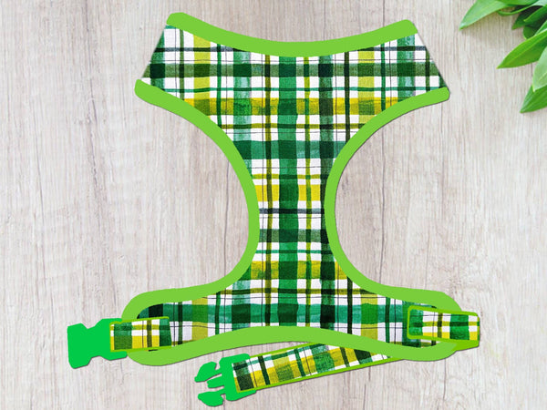 St. Patrick Dog harness - Tartan