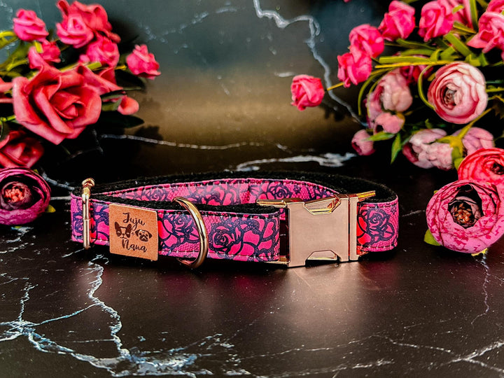 dog Collar - Lace and Rose