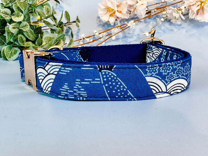 Japanese Kimono dog collar - Mountain