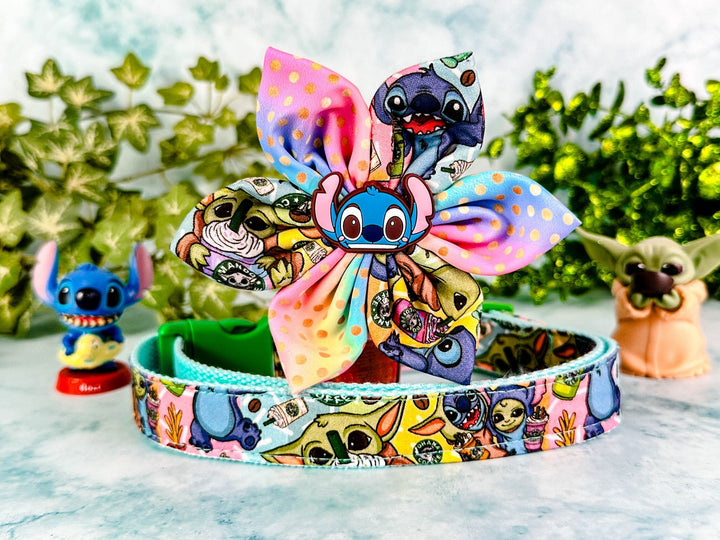 Dog collar with flower - Boba Aliens