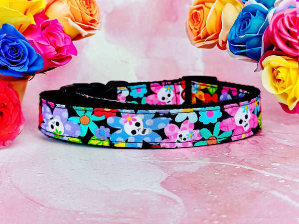 rainbow leopard dog collar/ pride cheetah dog collar/ girl boy dog collar/ small large dog collar/ medium puppy colorful fabric dog collar