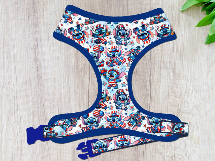 Patriotic dog harness - Aliens Party