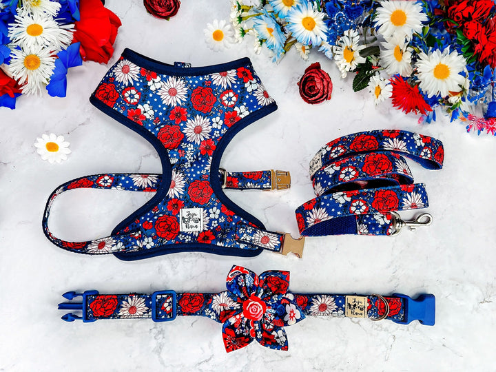 patriotic dog harness - Boho Flower