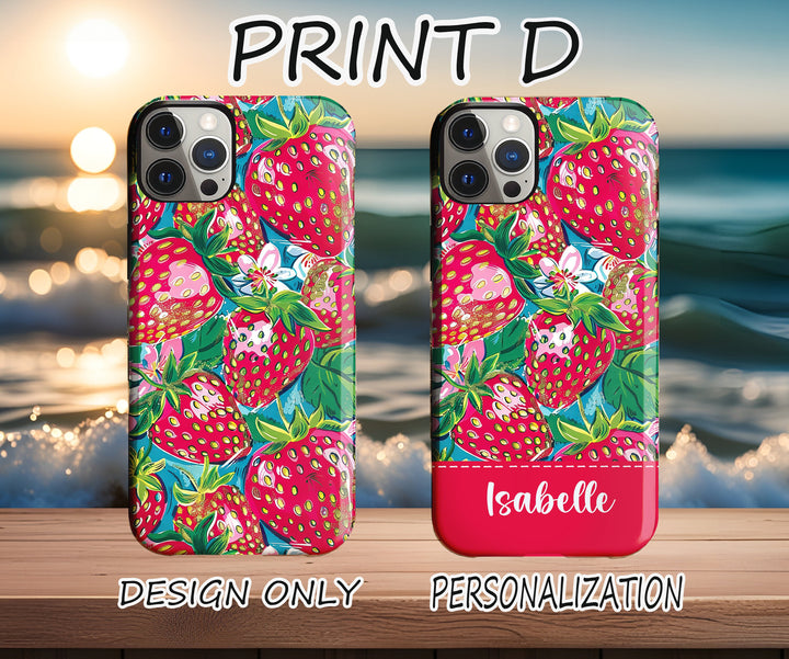 Custom Name Flamingo pineapple Iphone case/ Preppy Tropical Phone Case/ iPhone tough Case Personalized Monogram/ iPhone 15 14 Plus 13 12