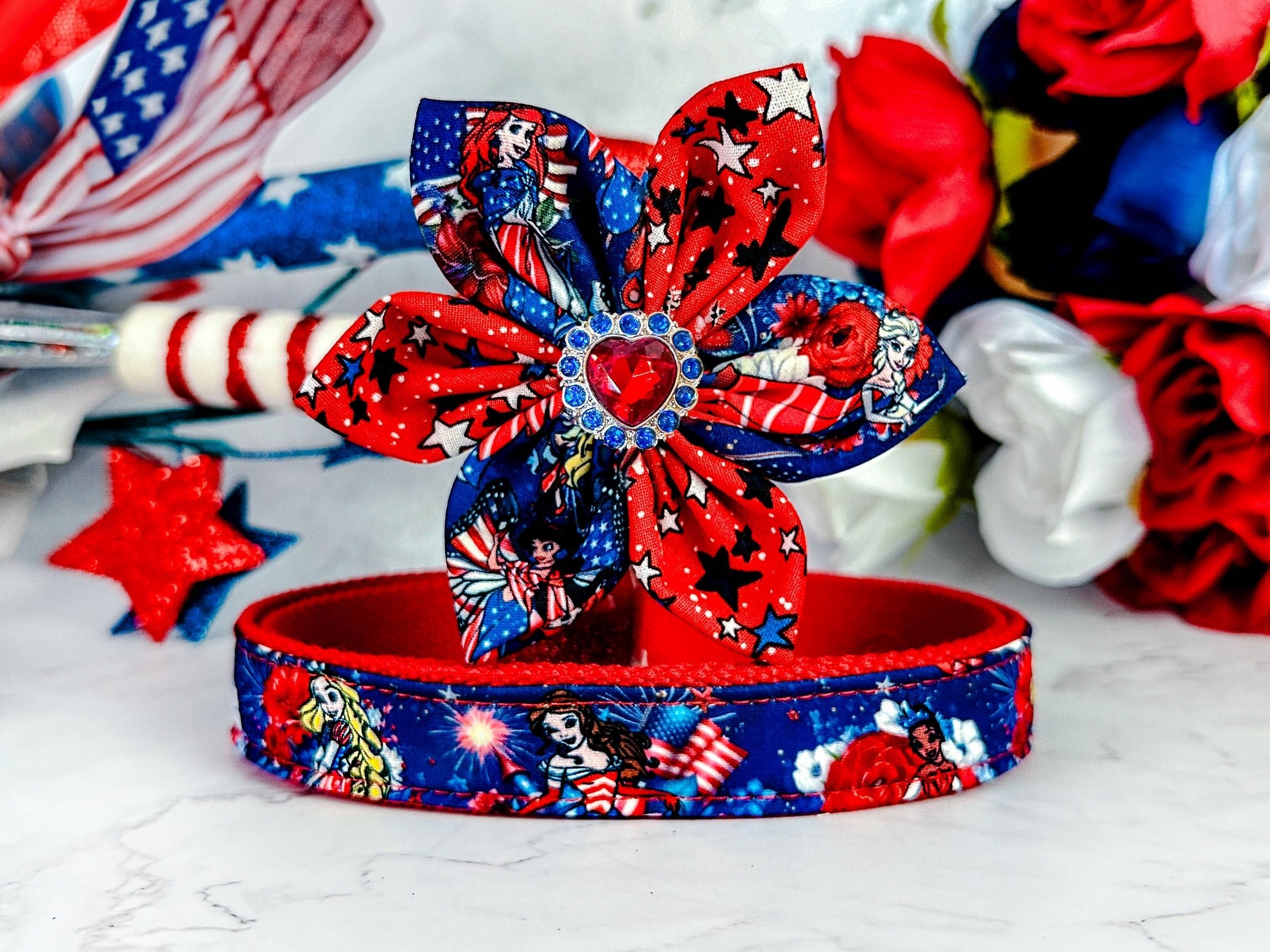 4th of july dog collars best sale