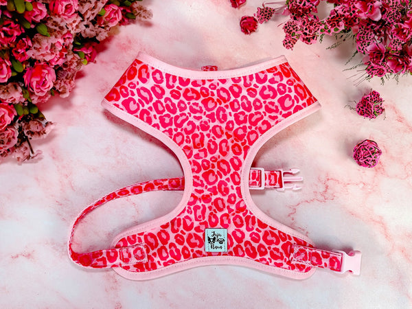 Dog harness - Pink Leopard