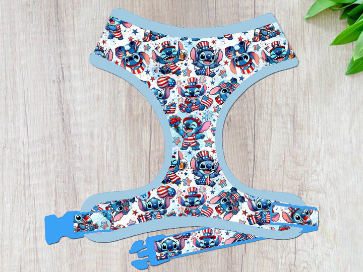 Patriotic dog harness - Aliens Party