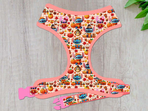 Fall dog harness - Thanksgiving Stitches