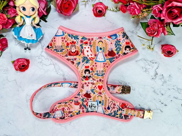 Rifle Paper Co Dog harness - Alice in Wonderland - Pink