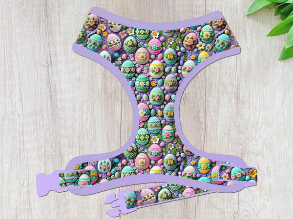 Easter egg flower dog harness/ boy girl dog harness vest