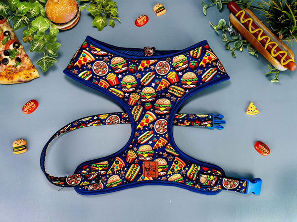 Dog harness - Fast food, Pizza, Hotdog, fries, and burgers