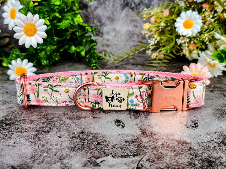 Rifle Paper Co dog collar - Daisy and wildflower