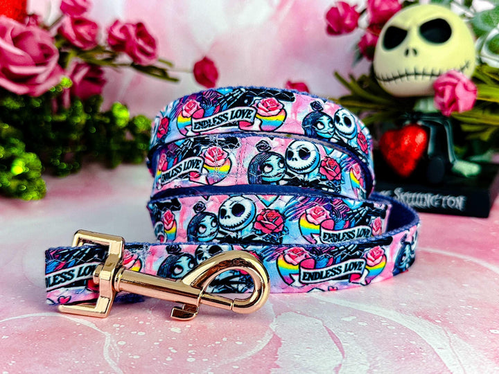 Halloween nightmare dog collar/ jack sally Skelton spooky dog collar/ valentine skull dog collar/ ghost character pet christmas accessory