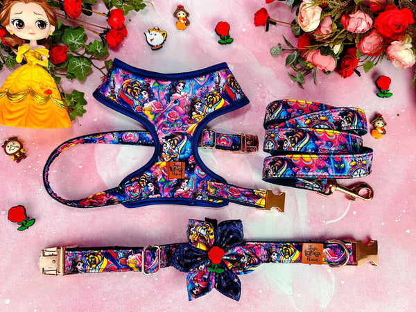 Personalzed Dog Harness Set Floral Dog Harness and | Etsy Personalzed Dog Harness Set Floral Dog Harness and | Etsy