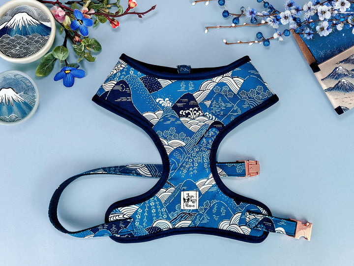 Japanese Kimono Dog harness - Mountains