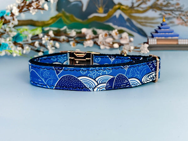 Japanese Kimono dog collar - Mountain