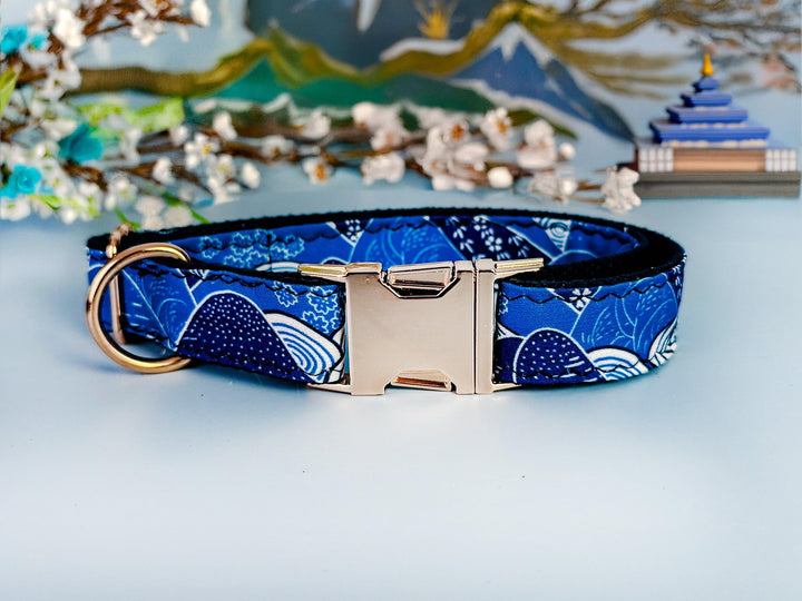 Japanese Kimono dog collar - Mountain