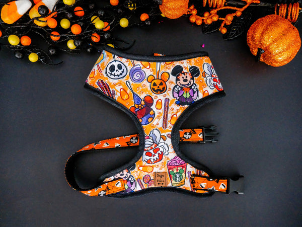 Halloween dog harness - Character and spooky!