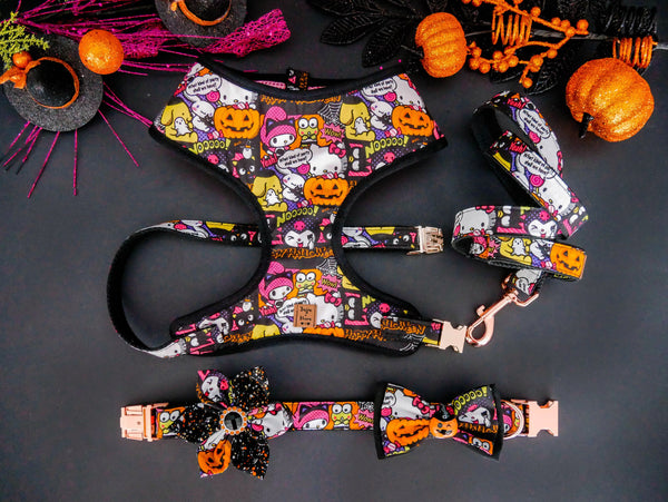 Halloween dog harness set - Kawaii Kitty