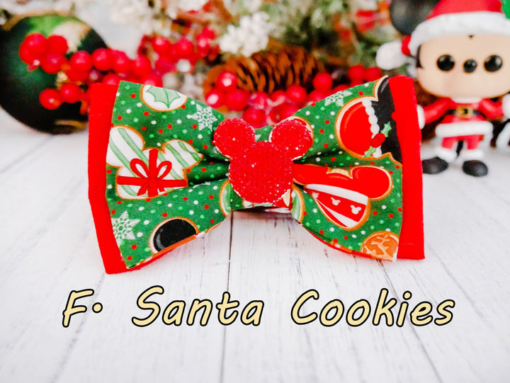 Christmas dog collar bow tie/ plaid dog bow tie/ boy girl dog bow tie