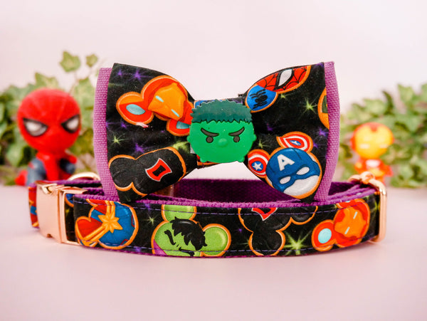 Cute dog collar bow tie - Super cookie