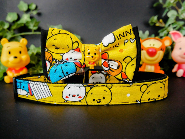 dog collar with bow tie - Bear and friends