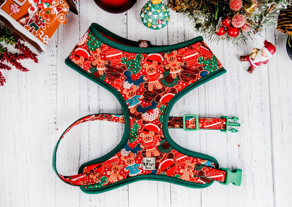 Christmas dog harness - Gingerbreads and cookies