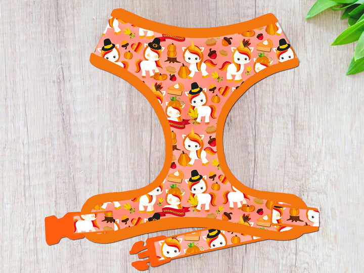Dog harness - Thanksgiving Unicorn