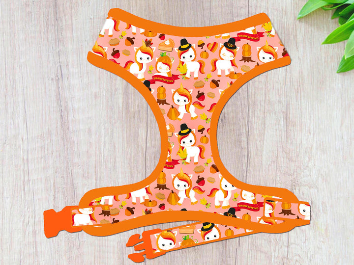 Dog harness - Thanksgiving Unicorn