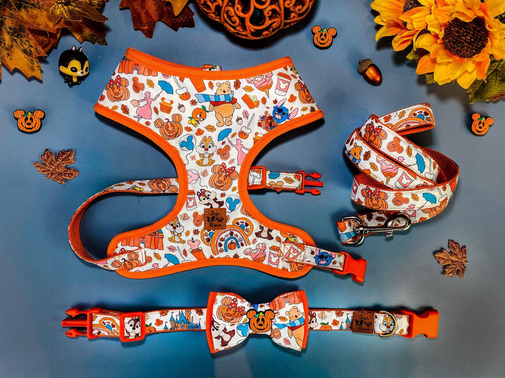 Thanksgiving dog harness - Autumn characters
