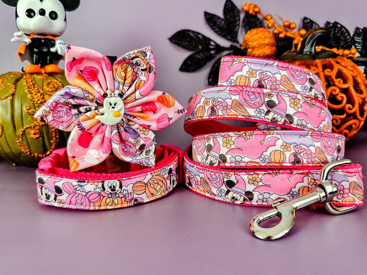 Halloween dog collar with flower - Mouse and Party